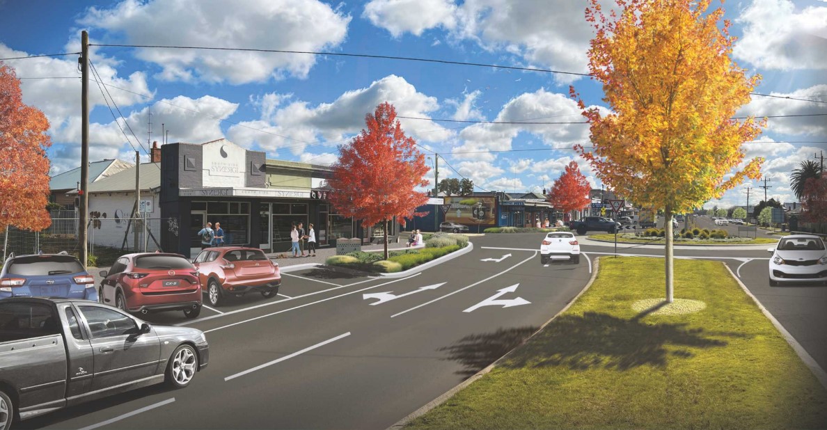 Artist's impression of the new streetscape
