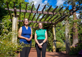 Landscape architect Andrea Proctor and City of Ballarat Councillor Amy Johnson