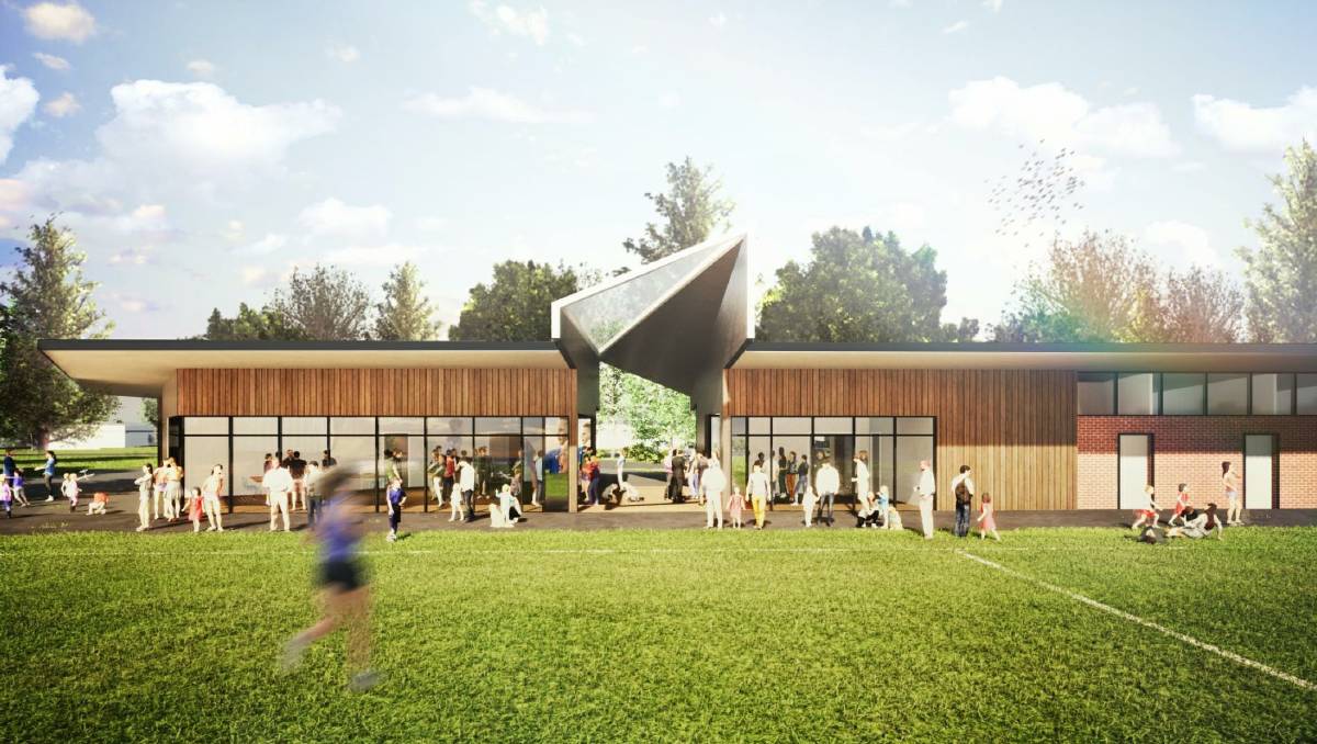 An artist's impression of what the new Wendouree West Recreation Reserve pavilion will look like.
