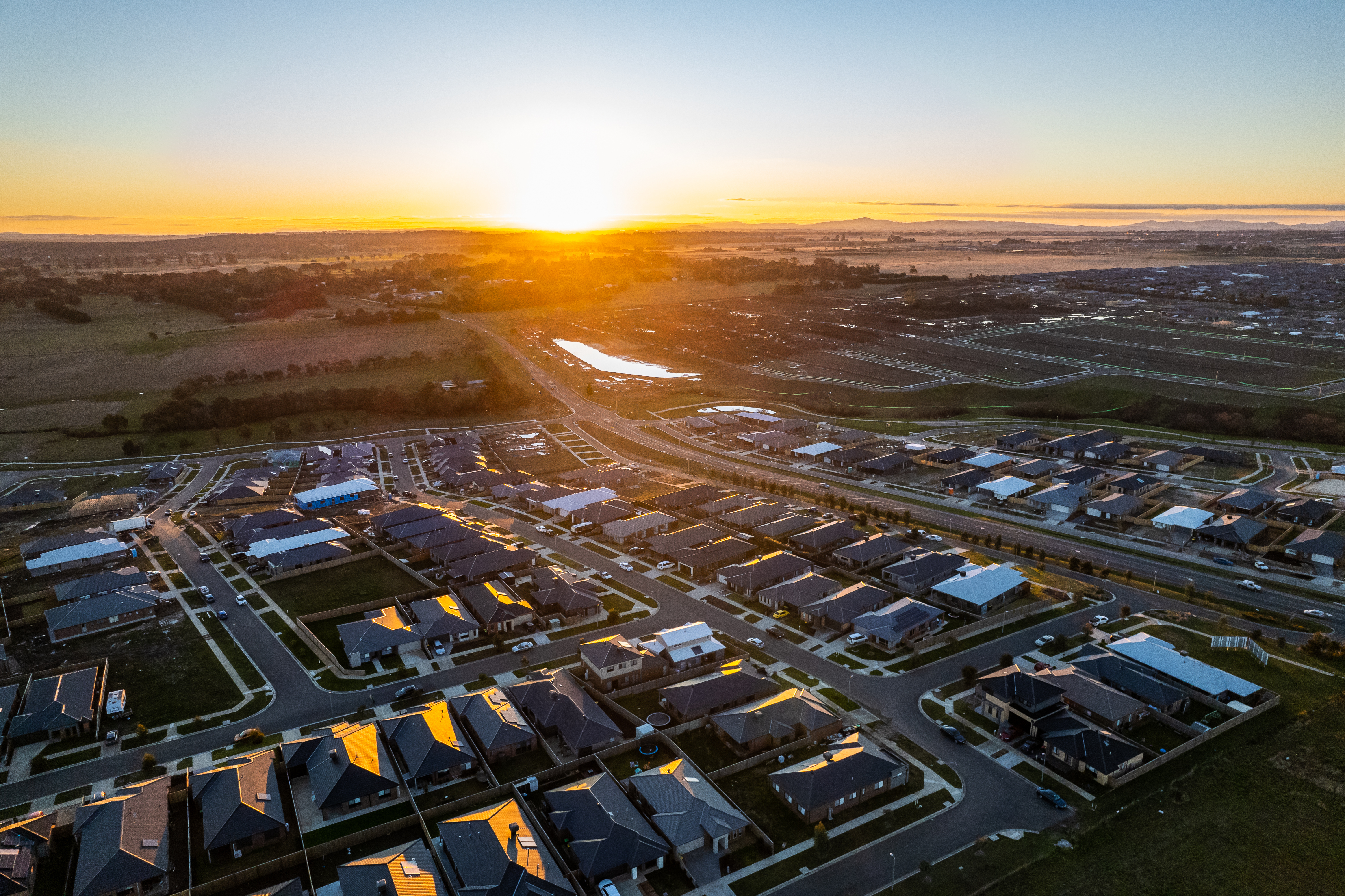 Generic photo drone of residential development