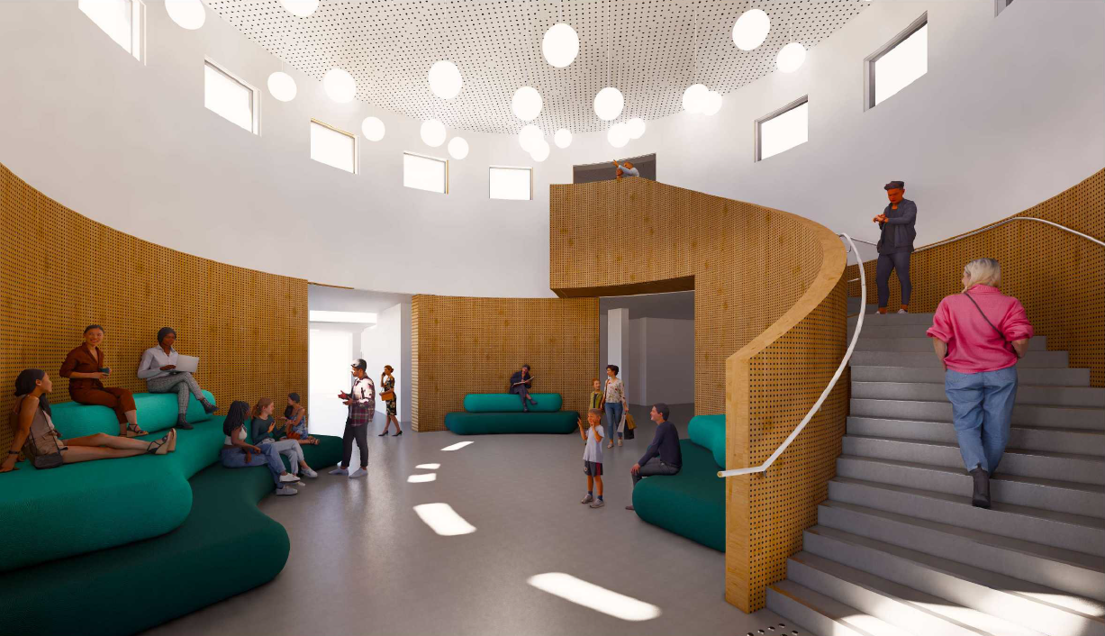 Render image of the Ballarat Library redevelopment 