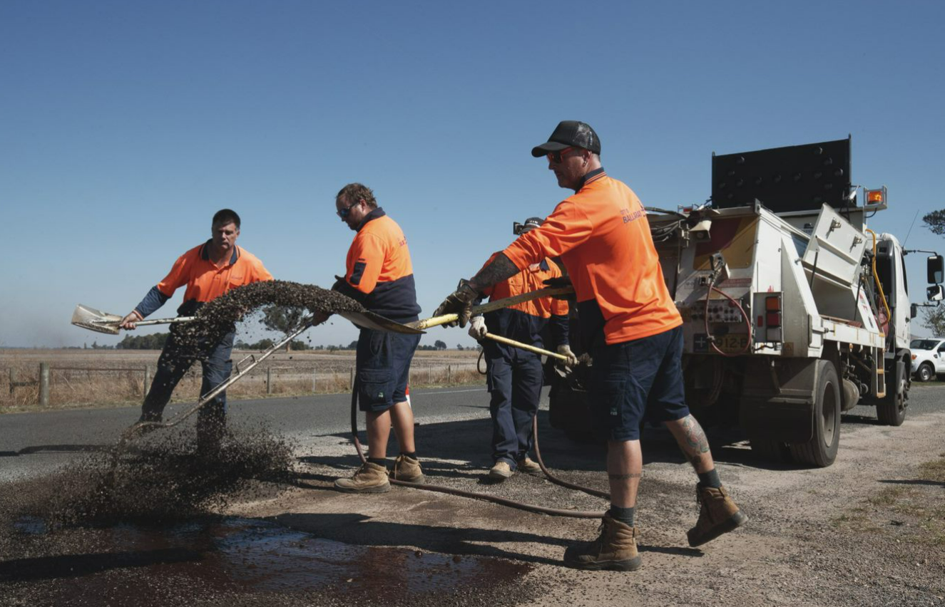 City of Ballarat conducts road works