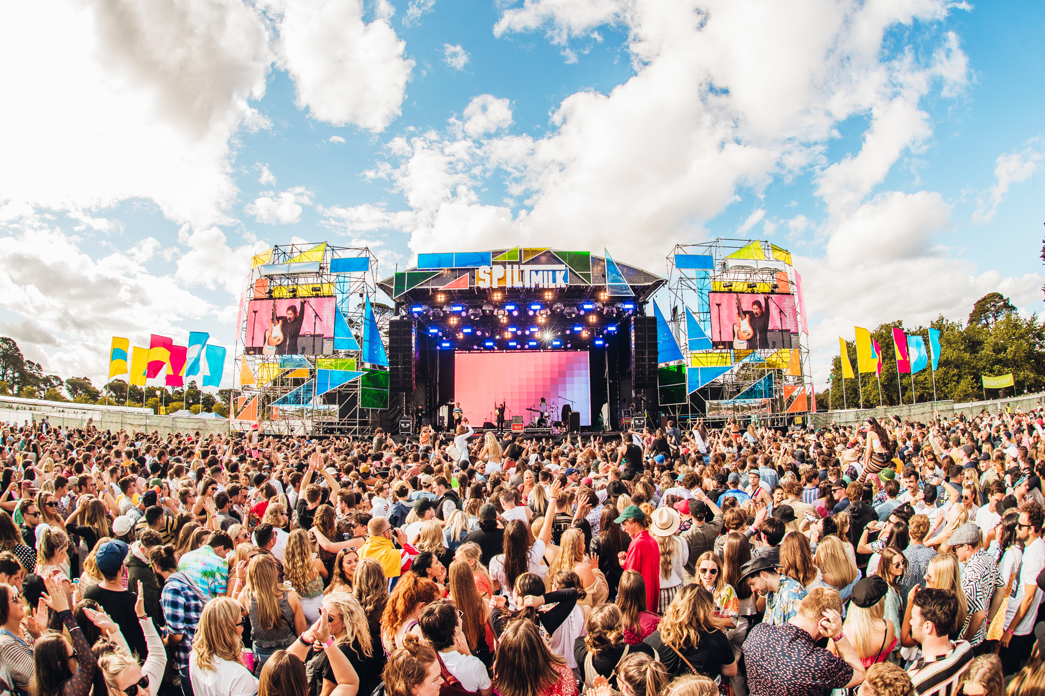 Crowds at the 2019 Ballarat Spilt Milk festival.