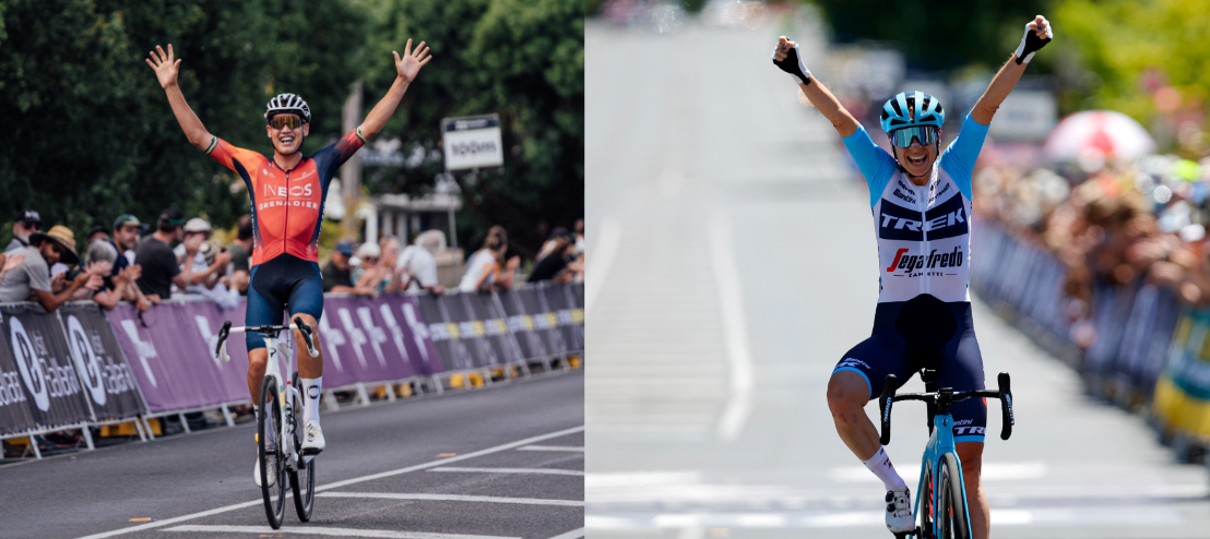 Road Nationals winners Luke Plapp and Brodie Chapman.