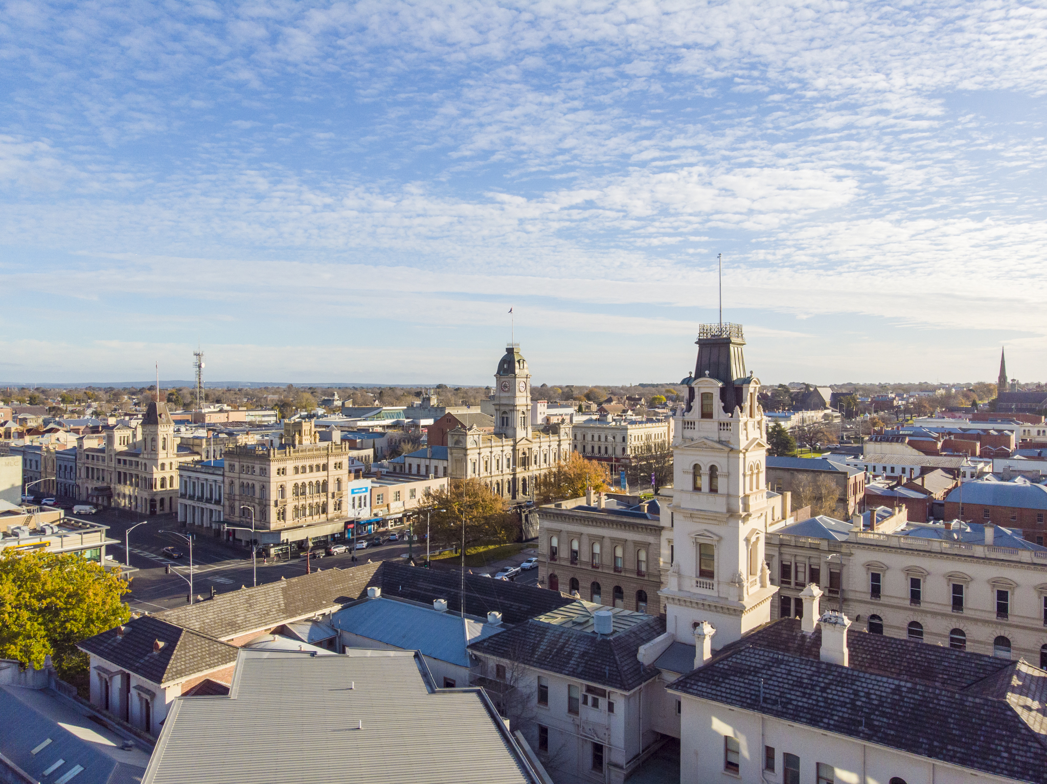 Generic photo Ballarat Town Hall and city centre