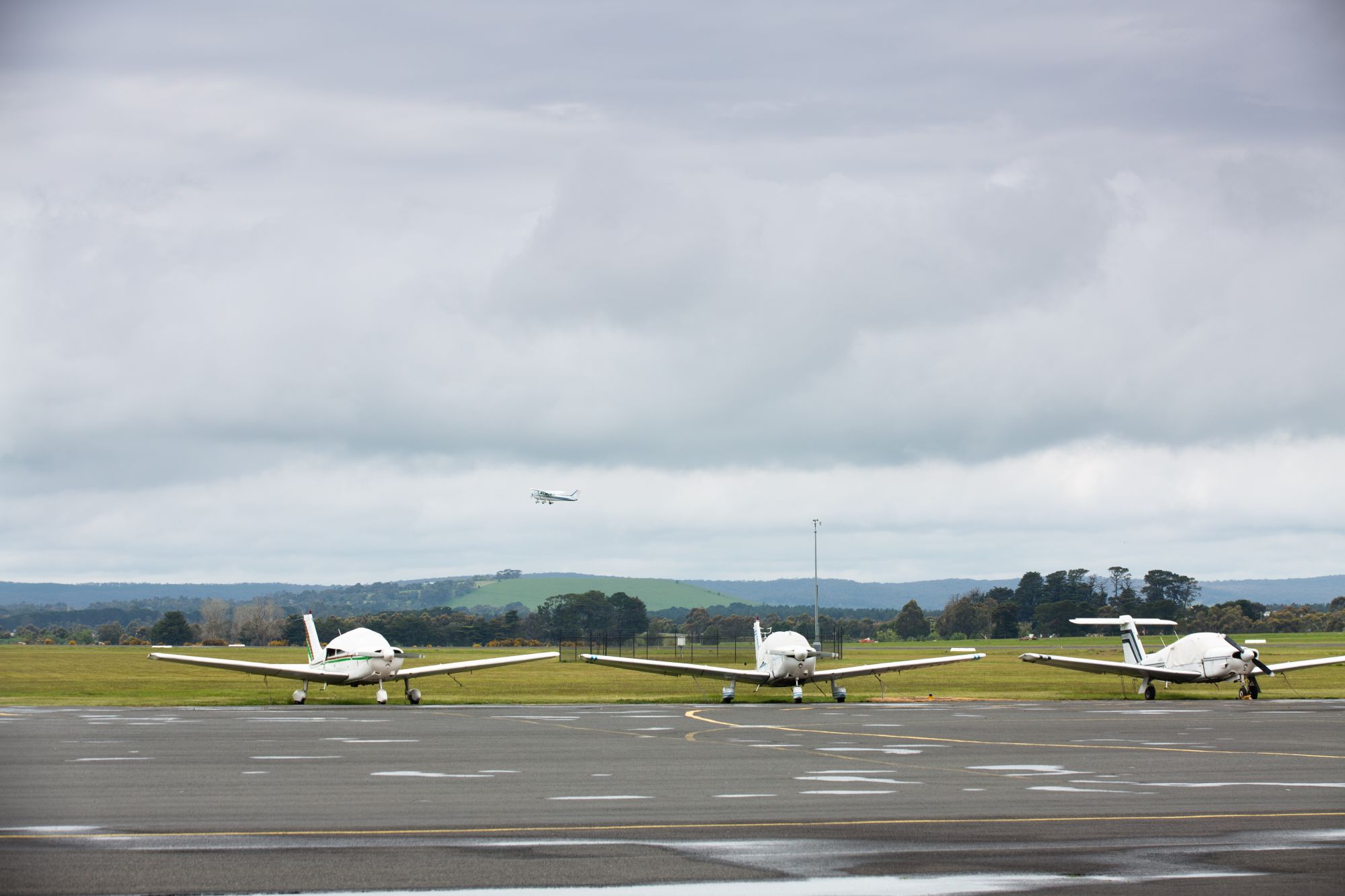 Generic image airport runway and planes