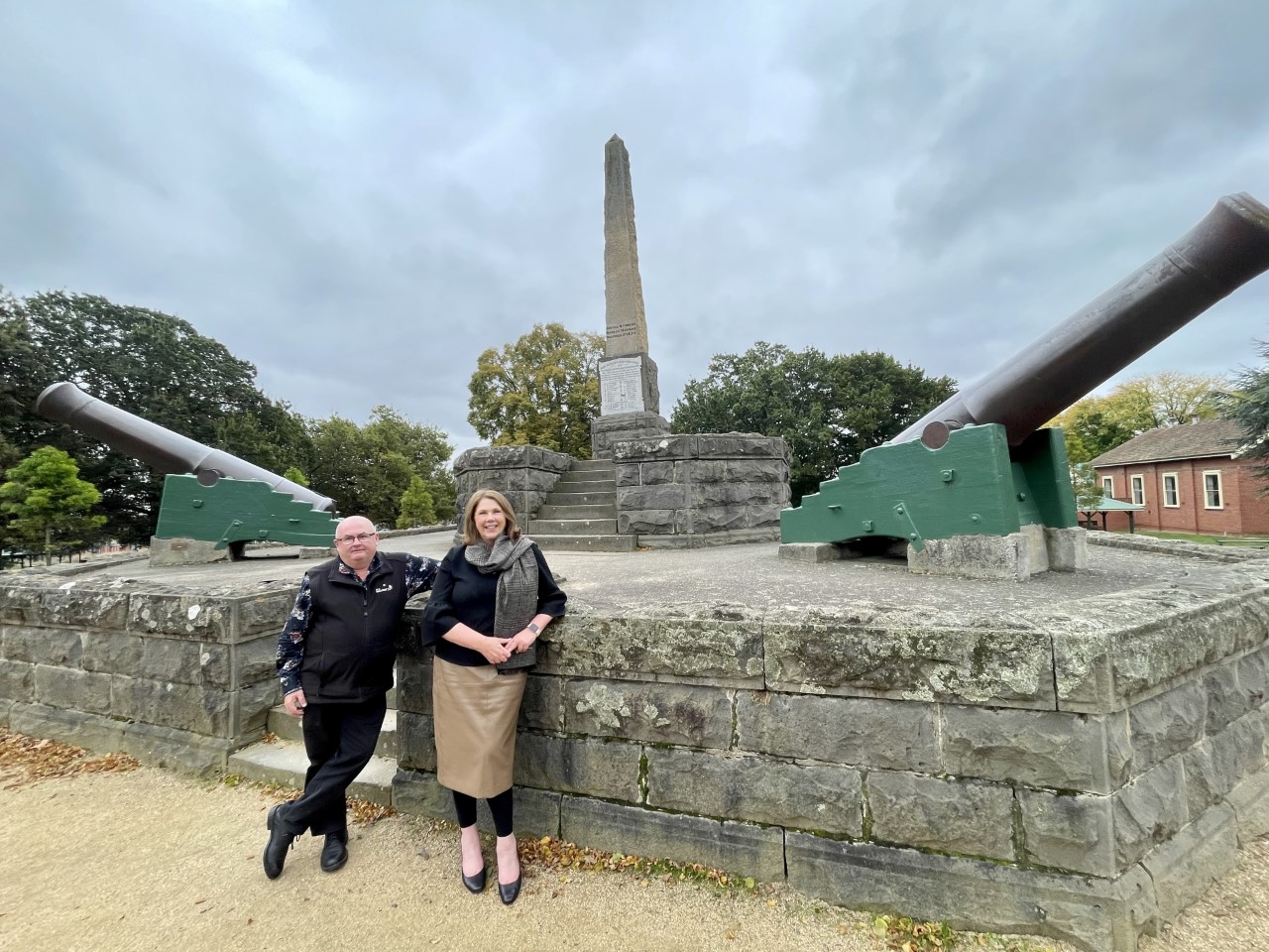 City of Ballarat Mayor, Cr Des Hudson with Federal Member for Ballarat, Catherine King.