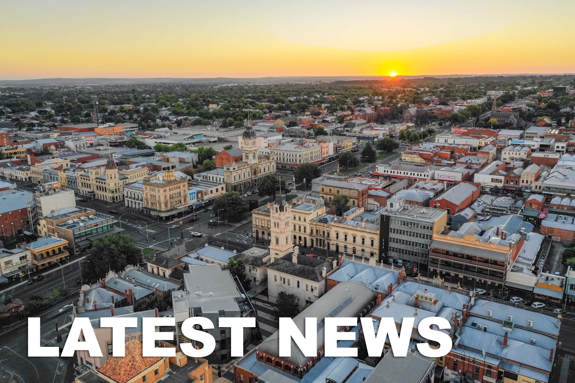 Ballarat CBD from above