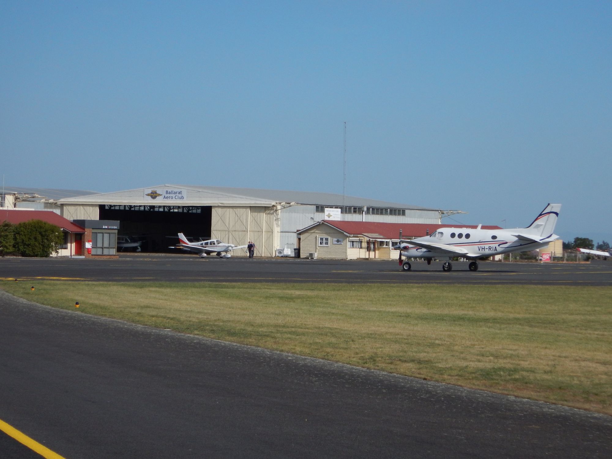 Generic image of Ballarat airport, runway, planes