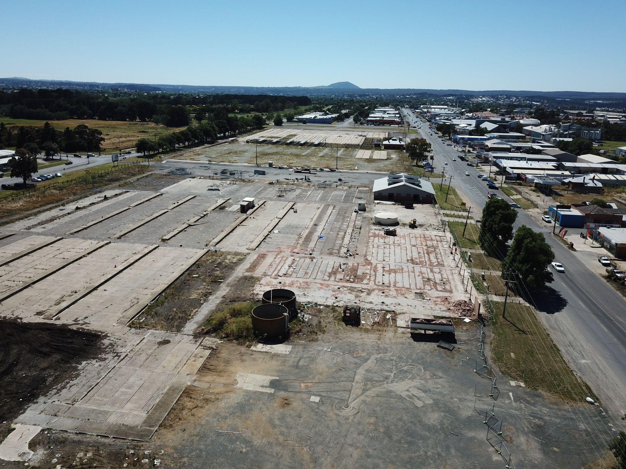 Generic image of aerial of old Ballarat Saleyards Latrobe Street