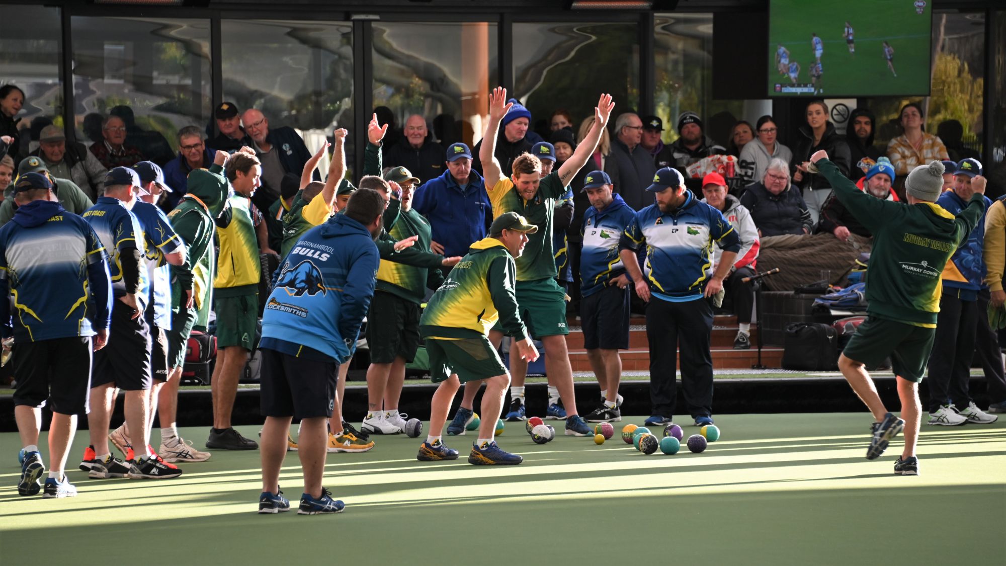 Packed crowds for last year's event at Moama Bowling Club.