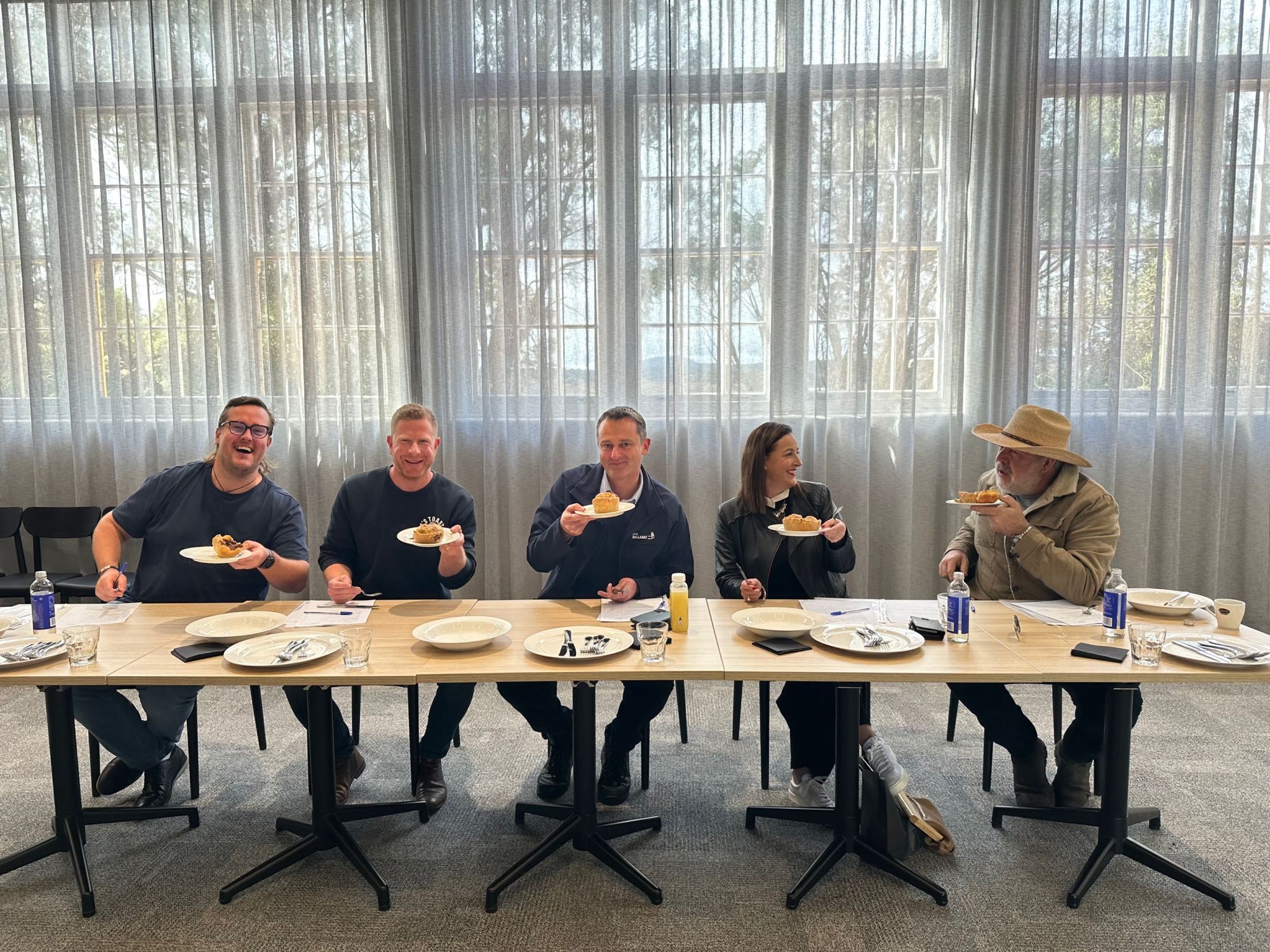 Generic image of panel of food judges Ballarat Best Pie 