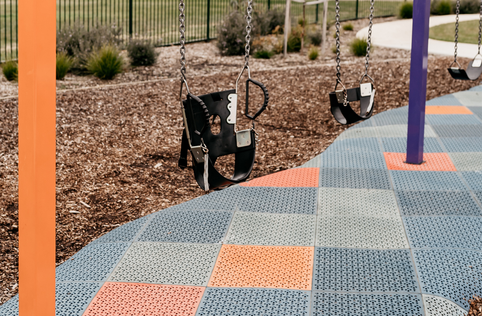 Swings at a playground