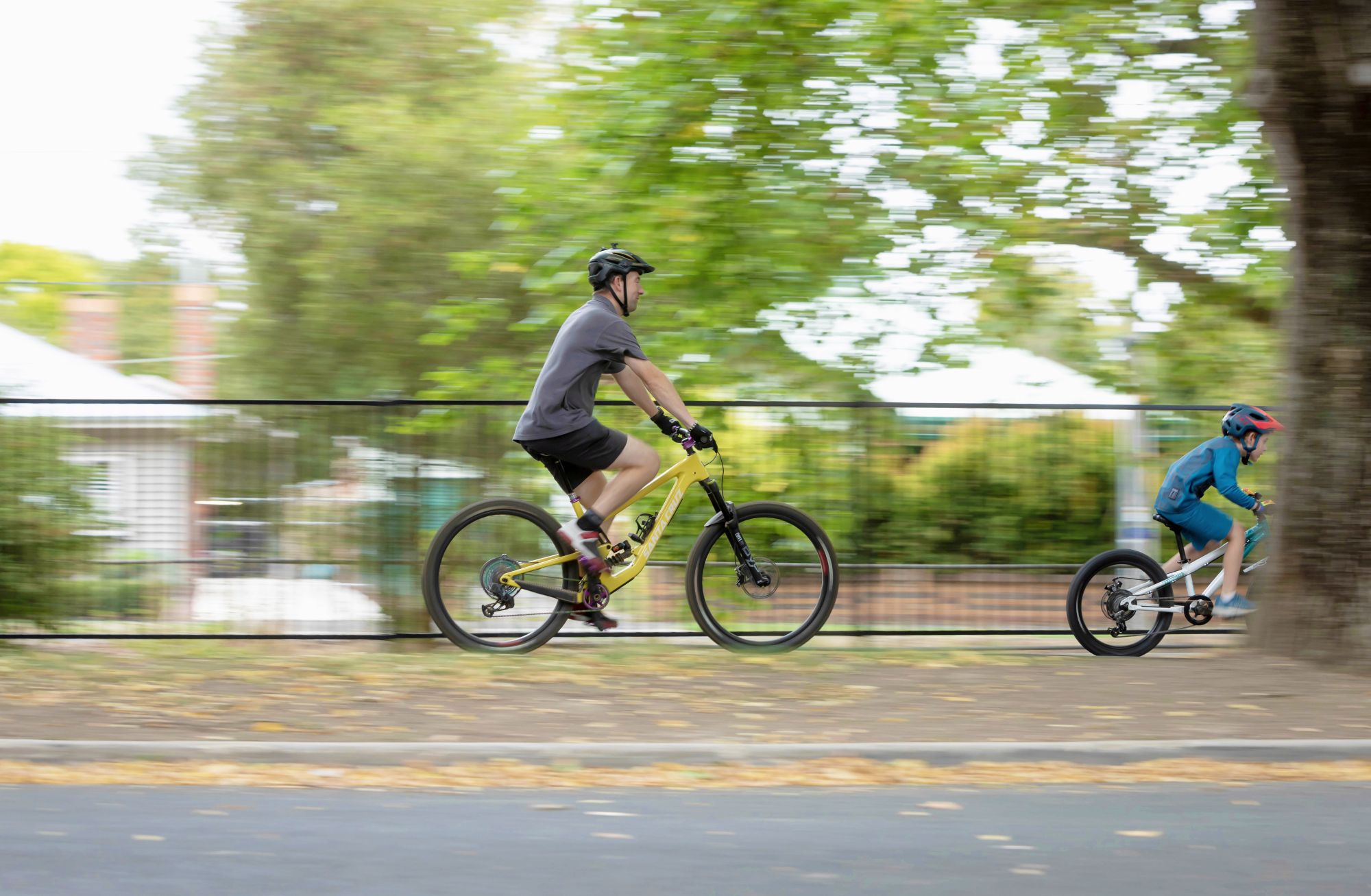 Generic image of people cycling off road