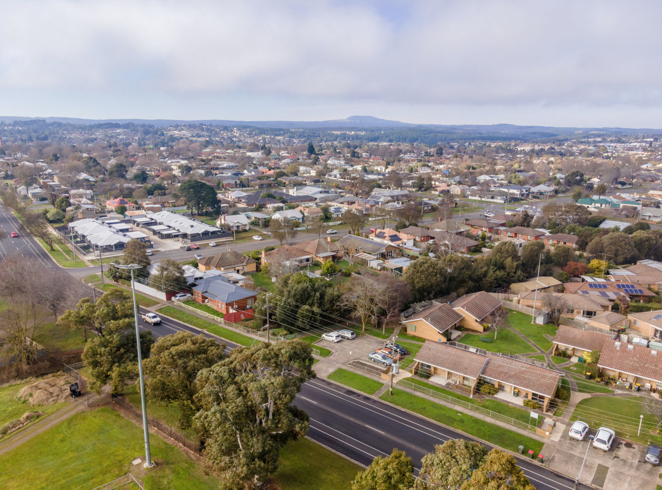Generic image of aerial of Ballarat suburbs