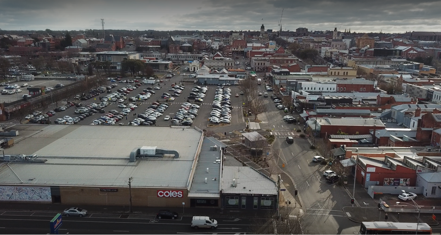 Generic image of Little Bridge Street by drone