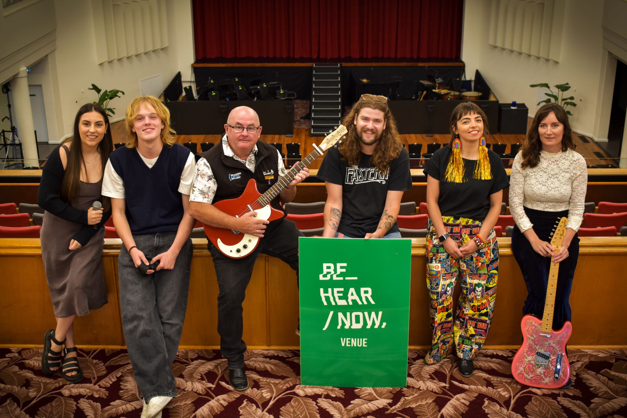 Generic image of the Be Hear Now cohort in Civic Hall