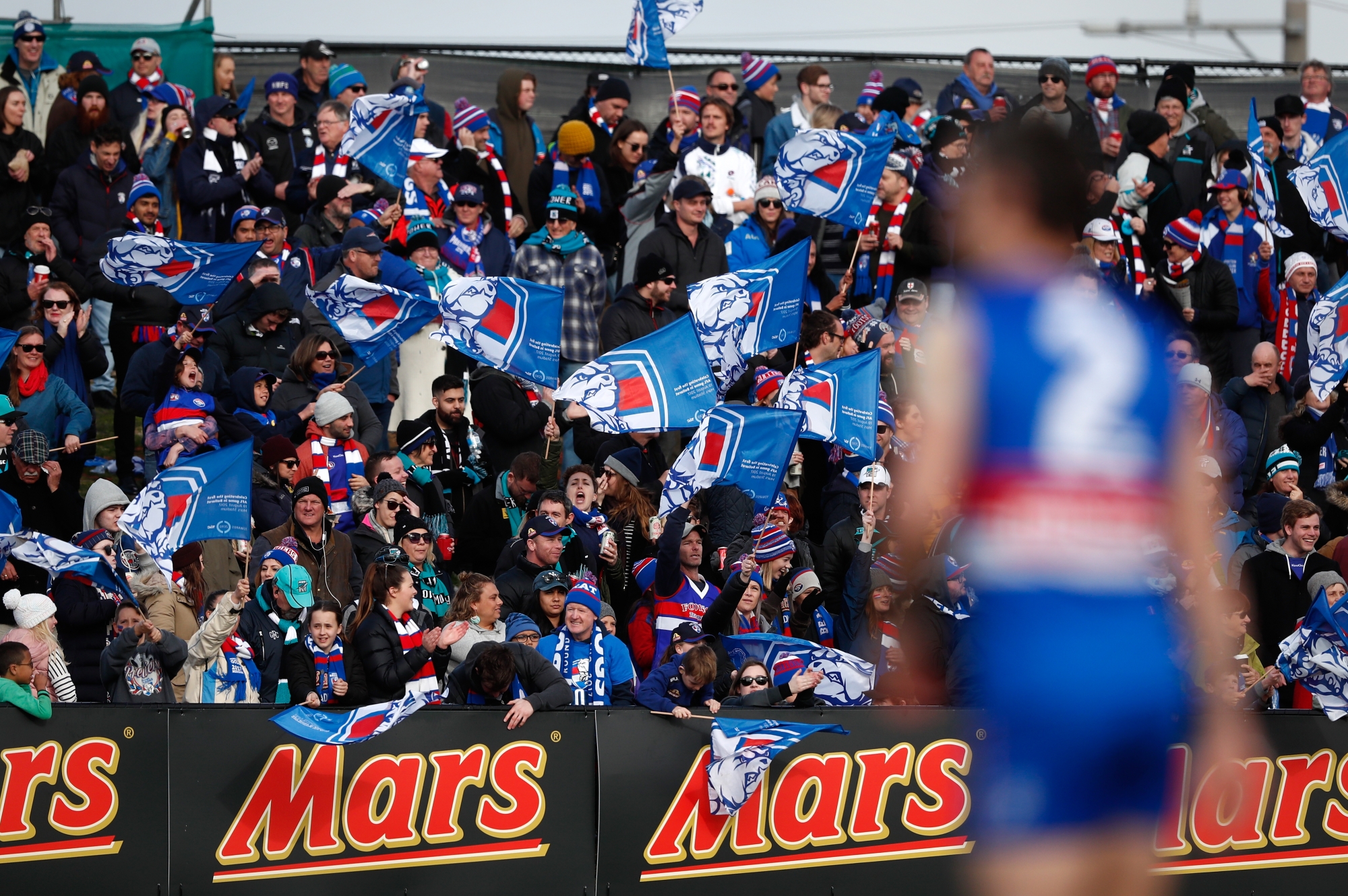 Western Bulldogs game day at Mars Stadium
