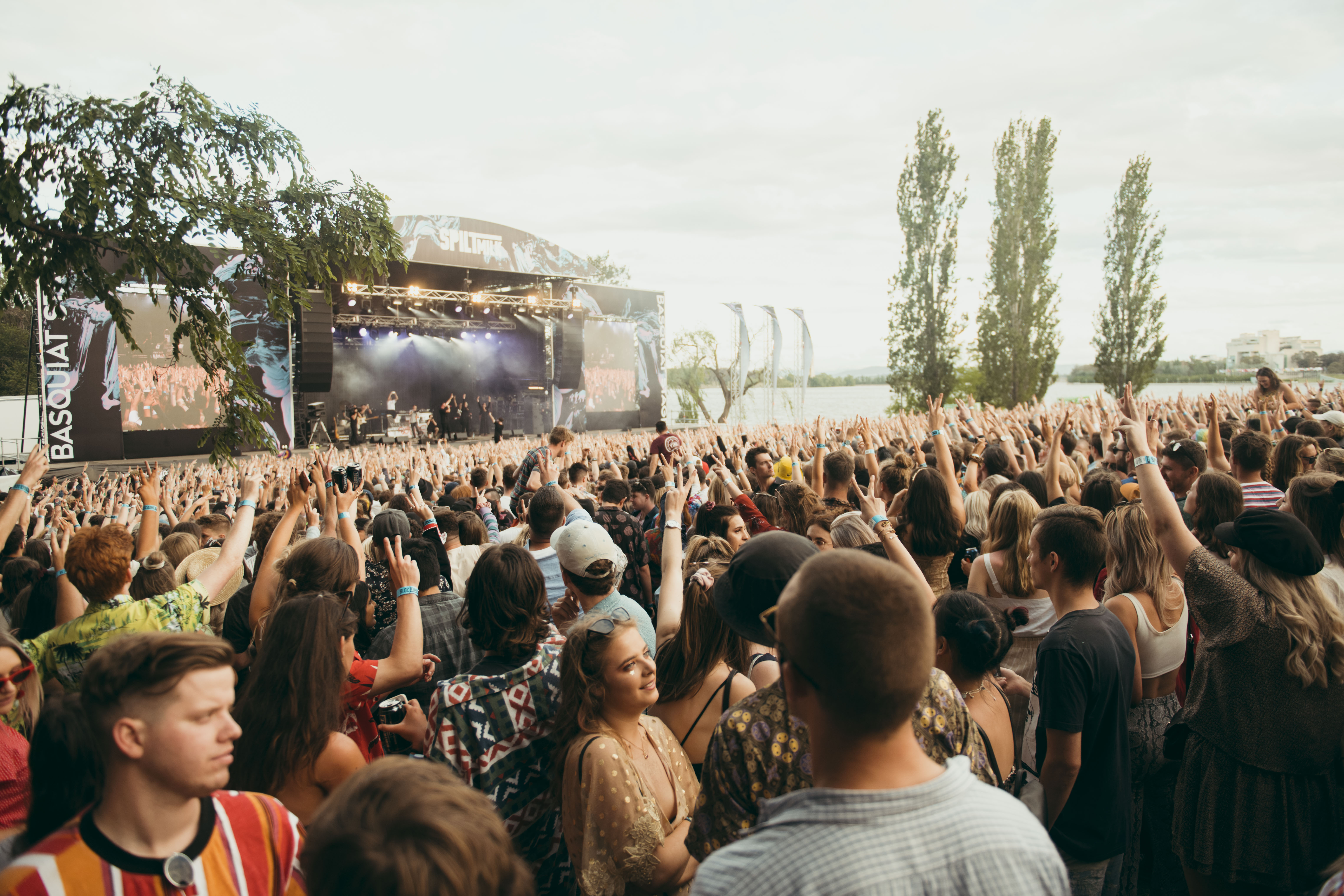 music festival crowd