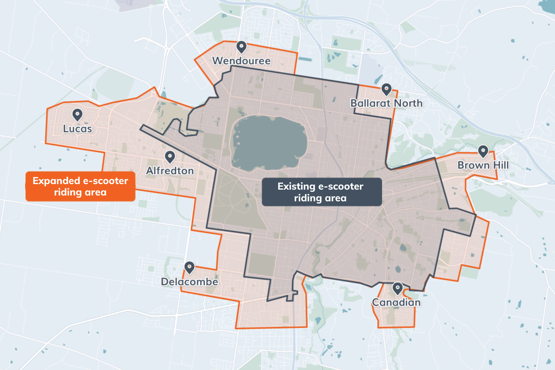 Neuron e-scooter usage map