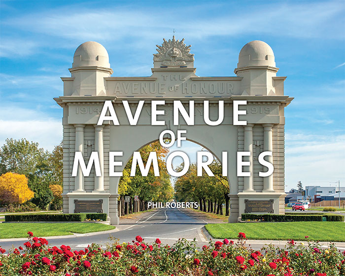 The cover of the Avenue of Memories book