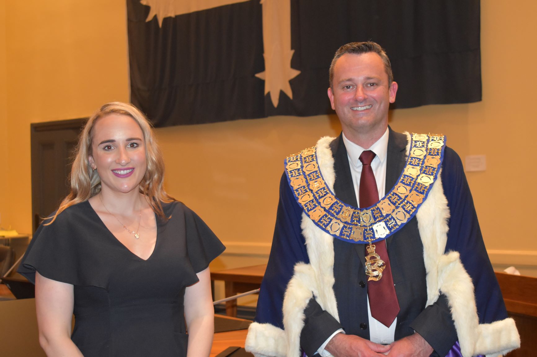 Ballarat Mayor Daniel Moloney and Deputy Mayor Amy Johnson 