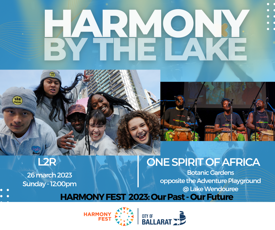 harmony fest by the lake poster