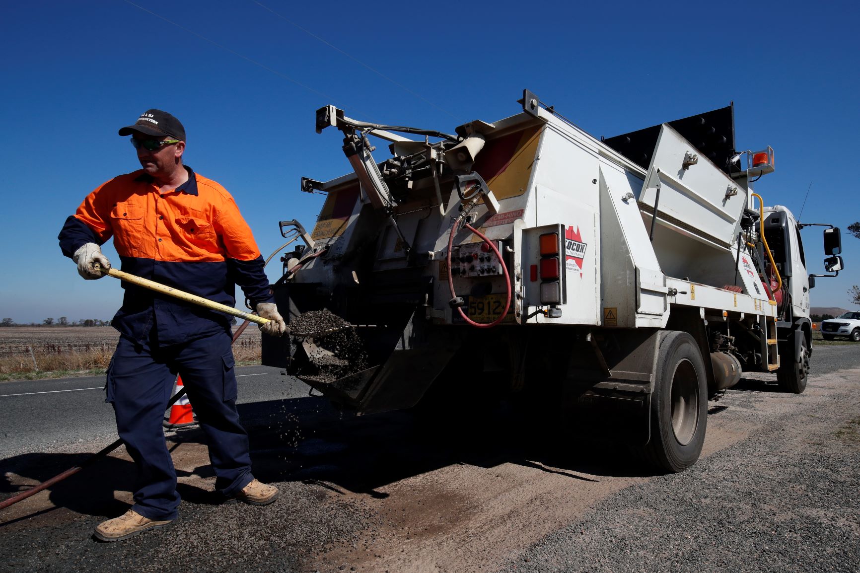 Image of road maintenance works