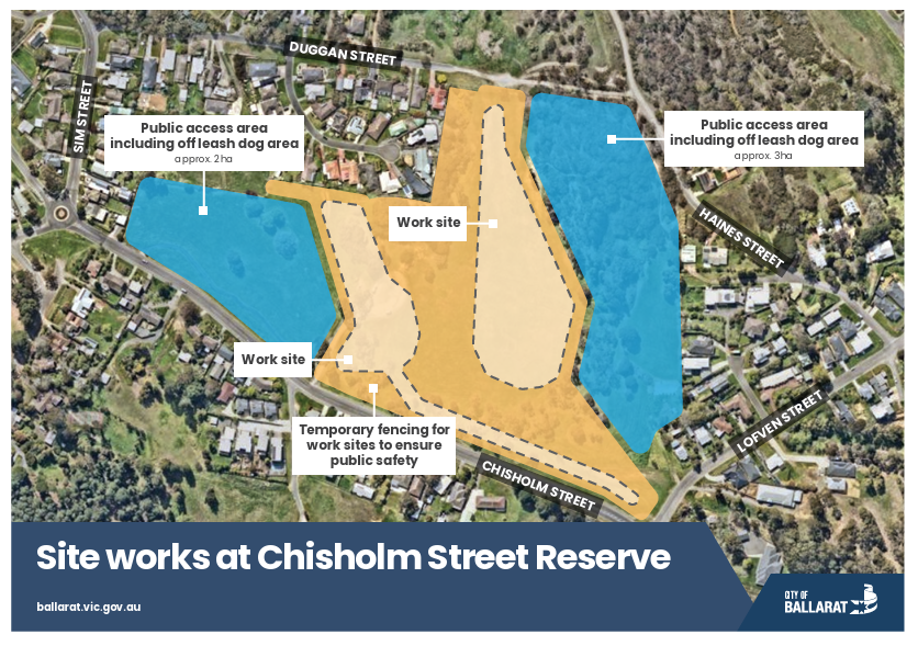 Chisholm street reserve site map