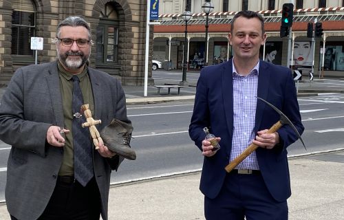Mayor and Dr David Waldron