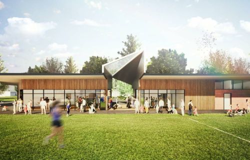 An artist's impression of what the new Wendouree West Recreation Reserve pavilion will look like.