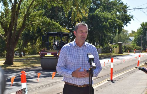 Roadworks media opp