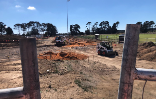 Construction at Wendouree West Community Hub