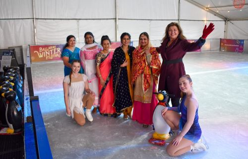 Ice-Rink building up to Bollywood finale