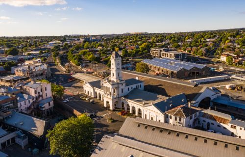 Aerial Image of Ballarat Train Station Precinct