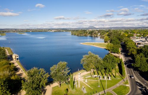 Lake Wendouree from above