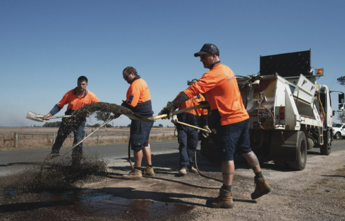 City of Ballarat conducts road works