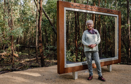 Anne Tudor at the Woowookarung Regional Park