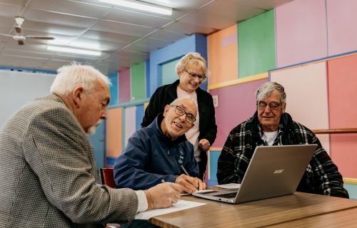 Senior residents of Ballarat gathering at Eastwood Leisure Complex 