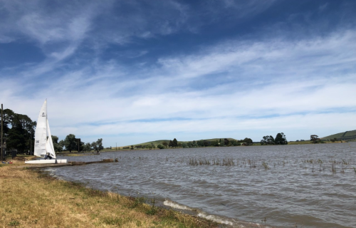 Sailing boat at Lake Learmonth