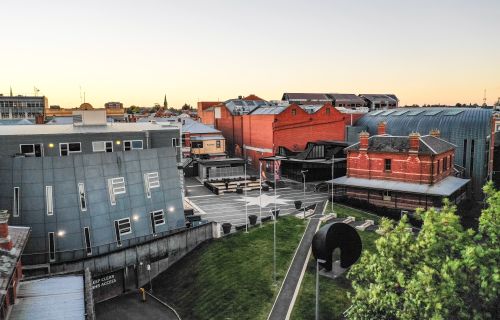 Generic image of Alfred Deakin Place and Camp Street from above