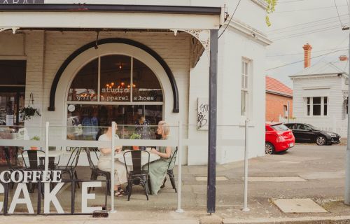 Generic image outdoor dining at a cafe