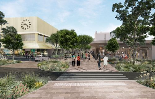 Design for Bridge Mall redevelopment showing Sturt Street entry into Bridge Mall