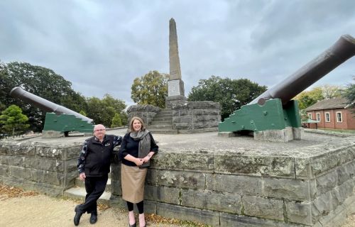 City of Ballarat Mayor, Cr Des Hudson with Federal Member for Ballarat, Catherine King.