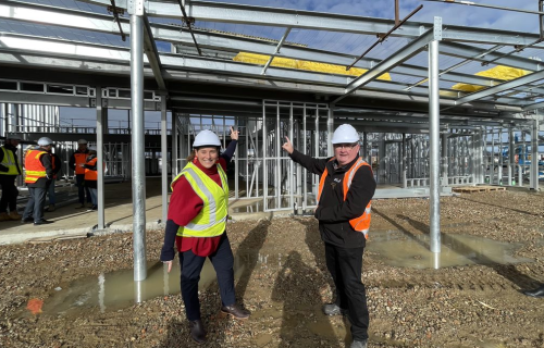 Member for Wendouree, Juliana Addison with City of Ballarat Mayor, Cr Des Hudson