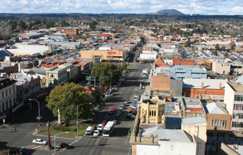 View of Ballarat CBD