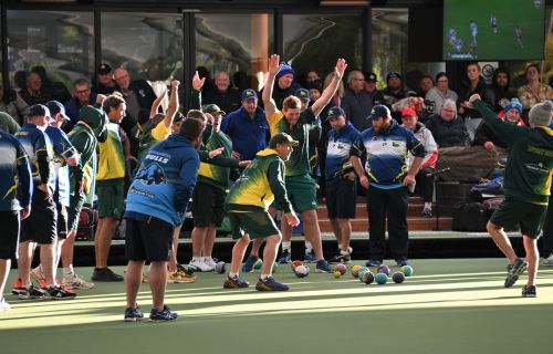 Packed crowds for last year's event at Moama Bowling Club.