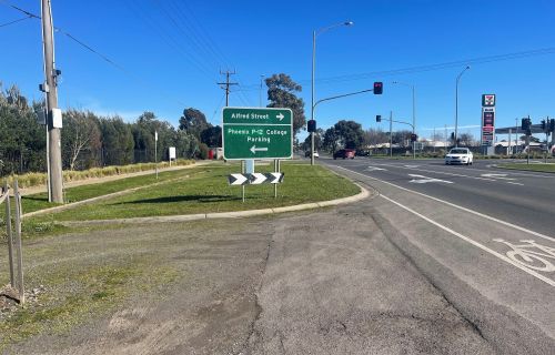 Generic image of Glenelg Highway road sign