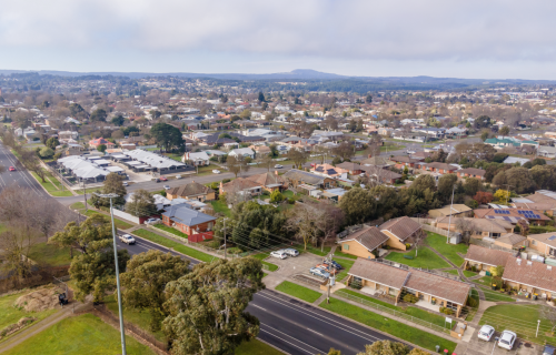 Generic image of aerial of Ballarat suburbs