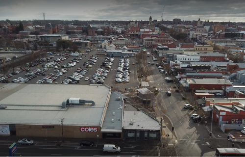 Generic image of Little Bridge Street by drone